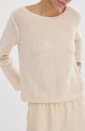 Mango Relaxed Fit Sweater in Sand at Nordstrom, Size Medium