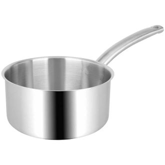 Sitram 714150 - Casseruola BACCHUS PRO in acciaio inox di qualit&agrave; professionale, &Oslash; 18 cm, tutti i piani cottura, tra cui induzione, manico ergonomico