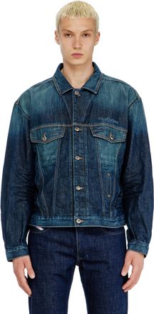 Diesel Trucker jacket in selvedge denim - Denim Jackets - Unisex - Blue
