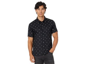 John Varvatos Sean Shirt W780W24 Mens Clothing Ebony : SM, Cotton/Modal
