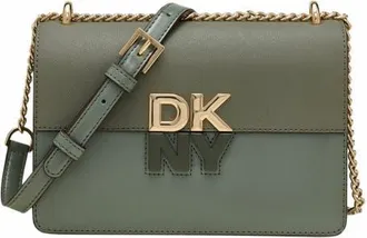 DKNY Echo Small Chain Flap Bag in Olive at Nordstrom