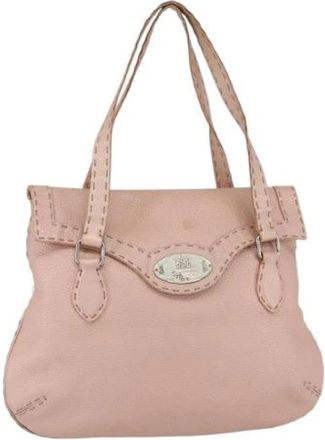 Fendi Pre-owned Leren Schoudertas - Dames - Vintage Schoudertas - Roze - ONE Size - Leer - Vintage