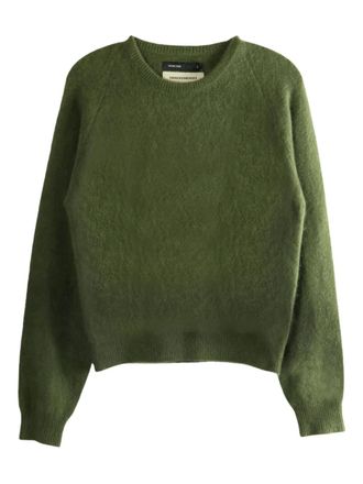 Frenckenberger raglan-sleeve sweater - women - Cashmere - S - Green