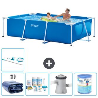 Intex Piscina Con Estructura Rectangular - 260x160x65 Cm - 7-piezas S40073