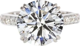 Verde 5ct IGI Certified Lab Grown Round Cut Diamond Ring