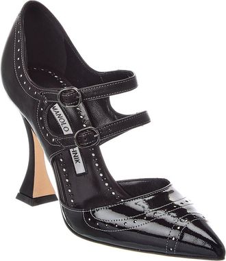 Manolo Blahnik Monzubo 105 Leather Pump
