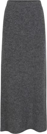 Dante6 Suzy Maxi Rok - Dames - Maxi Rokken - Grijs - XS - Wol - Rokken