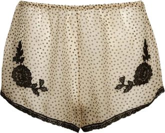 Valentino Garavani silk mini shorts - Neutrals