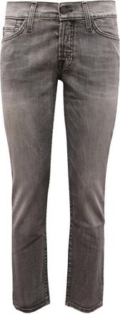 7 For All Mankind Skinny Boyfriend Jeans Made in Italy - Dames - Slim Fit Jeans - Grijs - W25 - Denim - Jeans