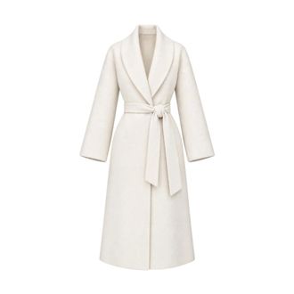 Nenette Cappotto lungo a vestaglia - - Coats - Donna - Bianco - XS