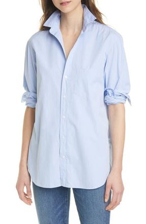 Frank & Eileen Solid Button-Up Shirt in Lt. Blue Poplin at Nordstrom, Size Xx-Small