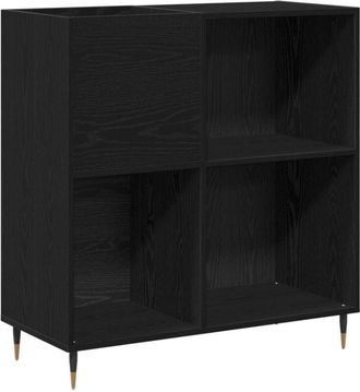 vidaXL Vidaxl - Record Cabinet Black oak 85 x 38 x 89 cm Engineered Wood