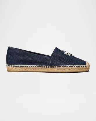Tory Burch Eleanor Denim Medallion Espadrilles