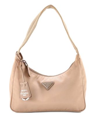 Prada Re-Edition 2000 Tessuto Mini hobo bag - Neutrals