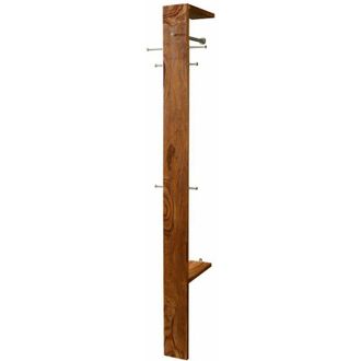 Massivmoebel24 Toronto 243 Appendiabiti da parete in legno di sheesham - cerato / noce 36x32x200