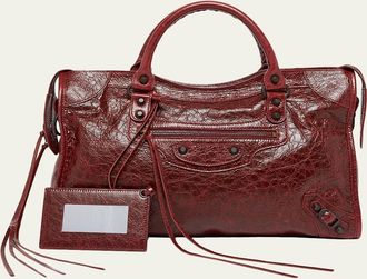 Balenciaga Le City Lambskin Leather Tote Bag