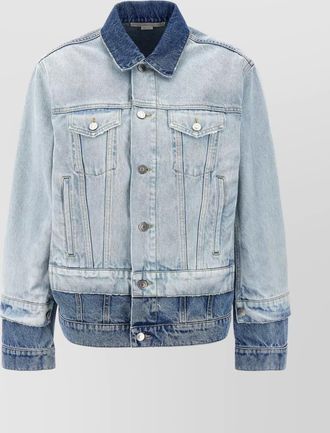 Stella McCartney layered denim jacket with chest pockets