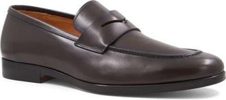 Bruno Magli Flex Apron Toe Penny Loafer in Brown at Nordstrom, Size 11.5