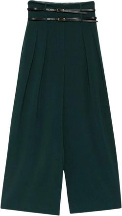 Liu Jo Broeken - Dames - Wijde Broeken - Groen - S - Broeken