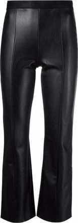 Wolford Leren broek - Dames - Leren Broeken - Zwart - 2XS - Wol - Broeken