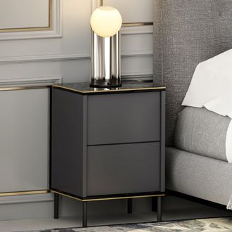 Dmora Mesita Vestone, Un Estante, Puerta Abatible, Una Puerta, 40x35x60h Cm Negro Antracita