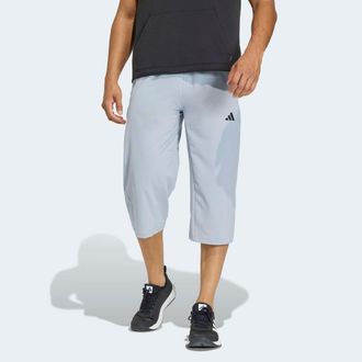 adidas Sporthose ADIDAS PERFORMANCE WE FLEX WV3/4PT, Damen, Gr. XXL, N-Gr, halo silber, Obermaterial: 87% Polyester, 13% Elasthan, 3/4-L&auml;nge, Hosen Sporthose