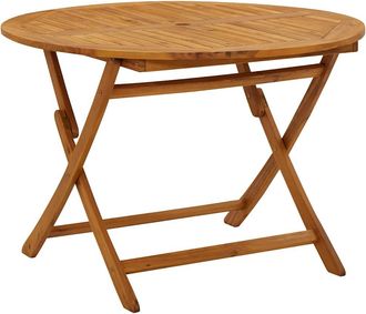 vidaXL Vidaxl - Mesa Plegable De Jard&iacute;n De Madera Maciza De Acacia 110 Cm