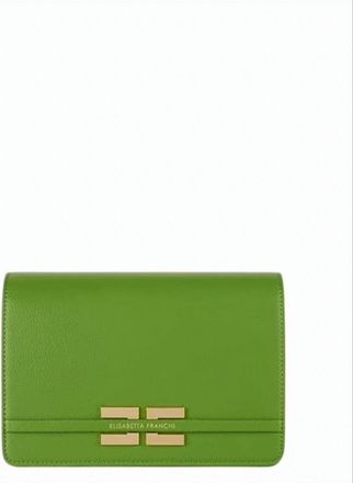 Elisabetta Franchi Leather Effect Chain Shoulder Bag