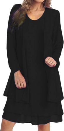 Generic Wedding Guest Dresses for Women UK Maxi Wedding Guest Dresses for Women UK Elegant Chiffon Summer Dresses Two Piece Mother of The Bride Dresses Cardig