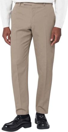 Pantaloni Torino Pantalone Regolare Rebel FF - Heren - Nette broeken - Beige - 3XL - Katoen - Broeken