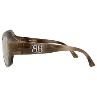 Balenciaga BB0353S30015645003 Havana Acetate Sunglasses - Brown