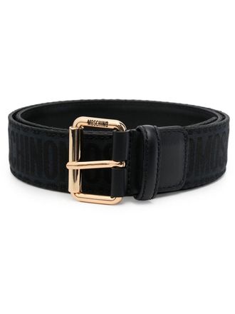 Moschino Cintura in pelle - Nero