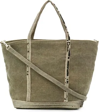 Vanessa Bruno Linen Small Zipped Cabas Tote