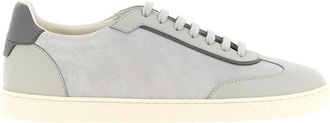 Brunello Cucinelli Grey Lace Up Sneakers