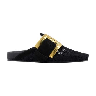 Balmain Mules, female, Black, Size: 6 US Anthem Mules