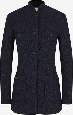 Liberowe Leichte Jacke mit Stehkragen aus Tweed Raja