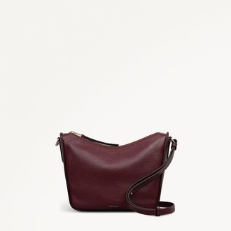 Radley London Dark Cherry Medium Ziptop Cross Body Bag Oak Street SS26 Radley London