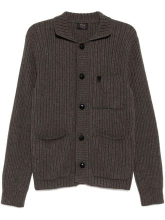 Brioni long sleeve cardigan - men - Cashmere - 52 - Grey