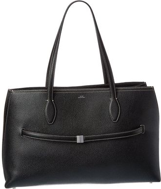 Toteme Logo Leather Tote