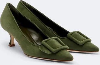 Manolo Blahnik Maysale suede pumps