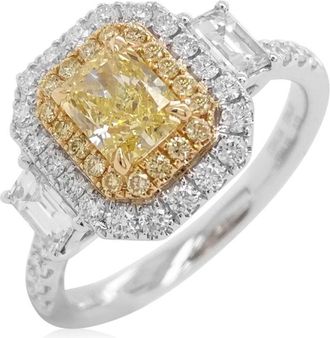 HYT Jewelry Anello in oro bianco 18 carati con diamanti - Argento
