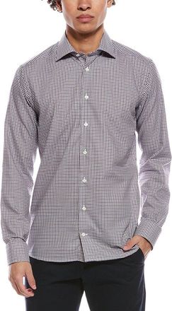Eton Micro Check Fine Twill Slim Fit Shirt