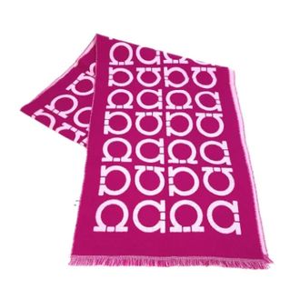 Ferragamo Pre-owned Scarves, female, Pink, Size: ONE SIZE Pre-owned Wool scarves