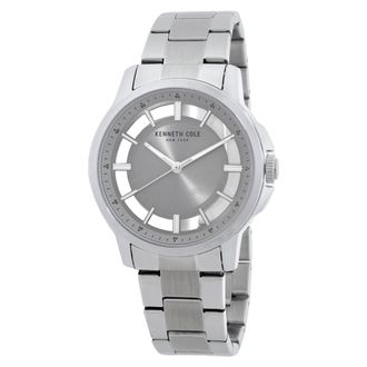 Kenneth Cole Transparency Quartz Grey Dial Mens Watch KCWGG7001505
