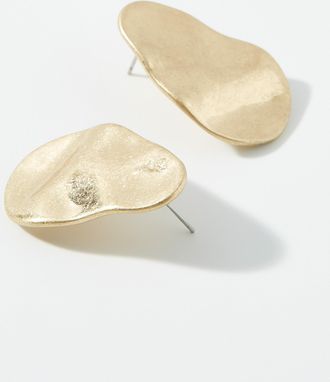 Simons Womens Large brushed earrings