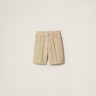 Miu Miu Light denim bermudas
