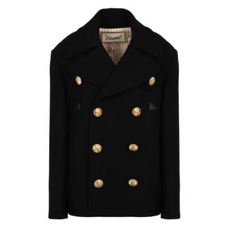 Dsquared2 Dames, Mantels, Zwart, Maat: XS Wol