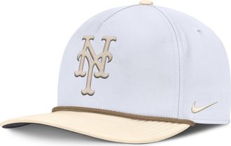 Nike New York Mets Pro Mens Nike Mens AeroBill MLB Adjustable Hat in White | NB510H38NME-LZM