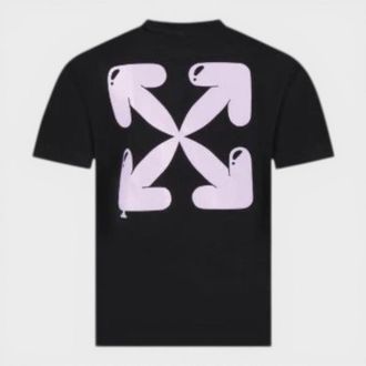 Off-white Unisex Kids Balloon Art Arrow Basic Fit Tee Black Cotton - Size 10Y