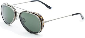 Vuarnet Mens Vl1805 Clipon Sunglasses - Silver Silver Steel - One Size